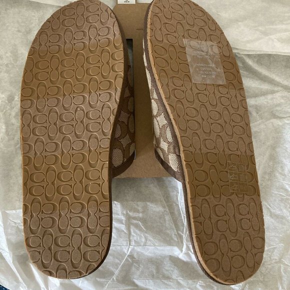 Coach Signature Slippers Men\'s Khaki main image 4